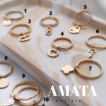 انگشتر رینگ با آویز استیل