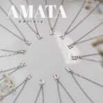 گردنبند حروف لاتین نقره ای