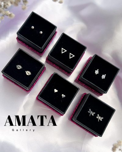 گوشواره استیل میخی