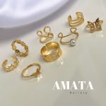 پک انگشتر کاپلی پروانه فری سایز طلایی