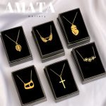 گردنبند استیل مشابه طلا