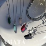 گردنبند استیل منشور با زنجیر کارتیر