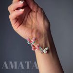 گردنبند پروانه رنگی