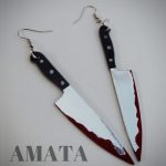 گوشواره چاقو هالووینی