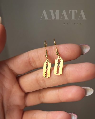گردنبند و گوشواره استیل تیغ - Image 3