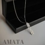 گردنبند استیل فرشته سیاه (kuro no tenshi)