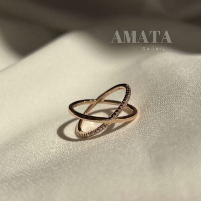 انگشتر جواهری ضربدری ژوپینگ