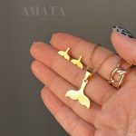 نیمست استیل طلایی دم وال