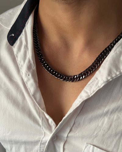 ست دستبند و گردنبند کارتیر دوبل تراش دار - Image 3