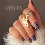 نیمست استیل نقره ای طرح فرشته