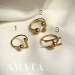 انگشتر استیل فشن مدل توپی