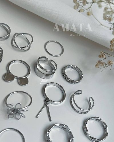 انگشتر مینیمال نقره ای پارت گربه خرسی - Image 6