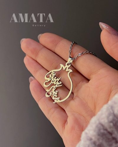 گردنبند و دستبند استیل خوشا جانی (تخفیف یلدایی) - Image 1