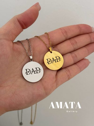 گردنبند استیل DAD(mom) - Image 1