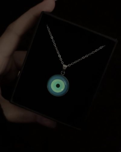گردنبند چشمنظر شبتاب با حک چشم بد دور - Image 3