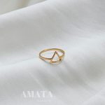 انگشتر فشن مثلثی