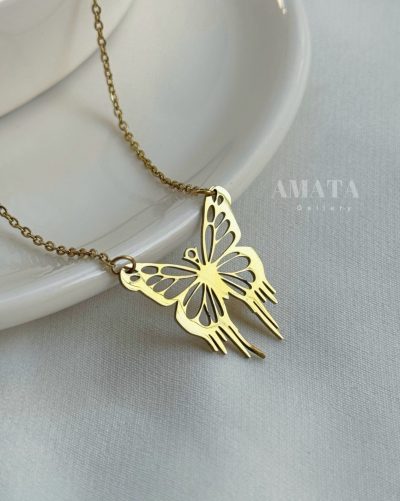 گردنبند استیل طرح طلا - Image 2