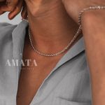 گردنبند مردانه طنابی استیل