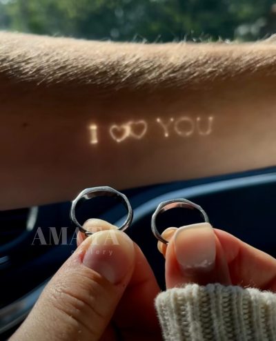 حلقه ست با حک مخفی i love you - Image 1