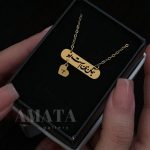 گردنبند جان من است او با حک دلخواه