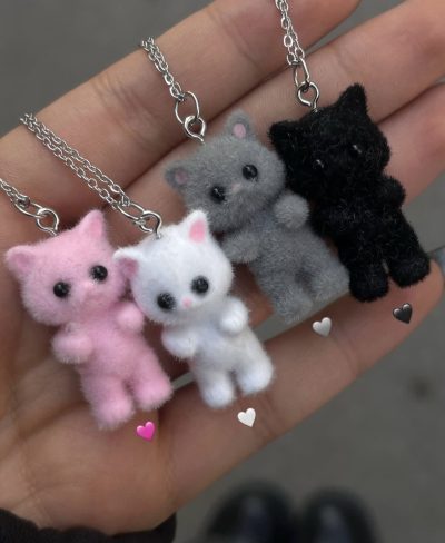 گردنبند گربه مخملی (سه بعدی) - Image 4