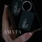 پک ولنتاین مردانه مشکی (فندک و جاکلیدی طرح تو مرا جان و جهانی)