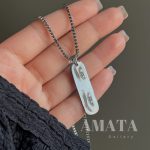 گردنبند چشم یار استیل با زنجیر ونیزی