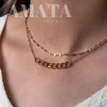 گردنبند و‌ دستبند کارتیر (مدل وسط زنجیر استیل)