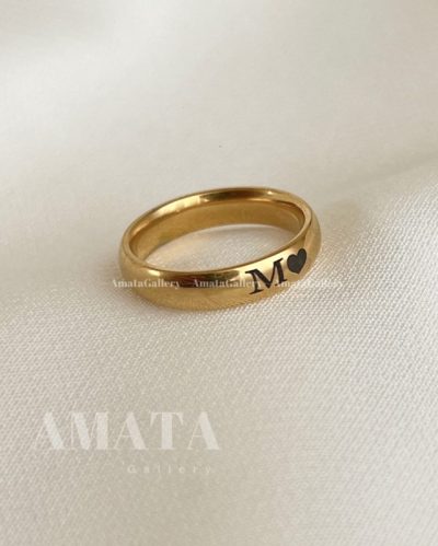 حلقه استیل با حک اسم یا تاریخ - Image 1