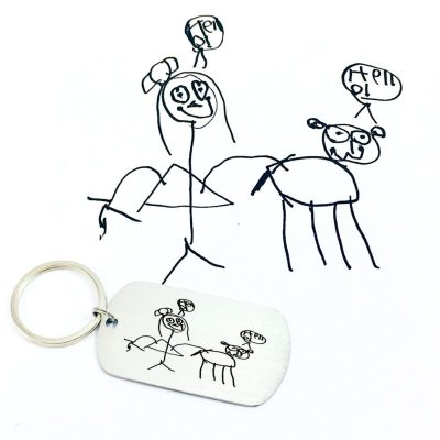 گردنبند دستخط و نقاشی روی کاغذ - Image 3