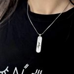 گردنبند اسم با زنجیر ماری