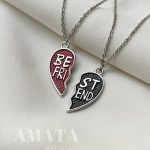 گردنبند بست فرند قرمز مشکی با حک اسم دلخواه