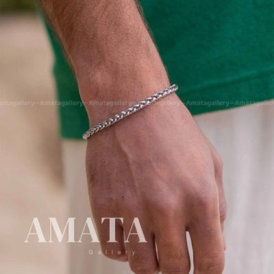 دستبند مردانه اسپیگا (استیل)