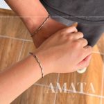 دستبند ست دونفره (زنجیر آنجلا نقره ای)