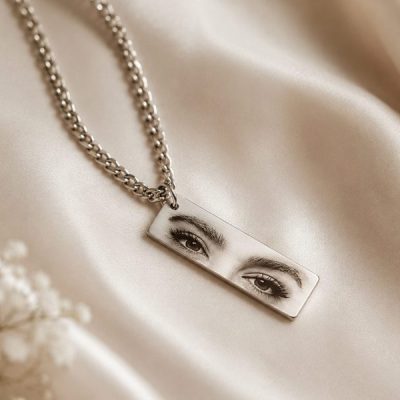 گردنبند چشم یار با عکس دلخواه