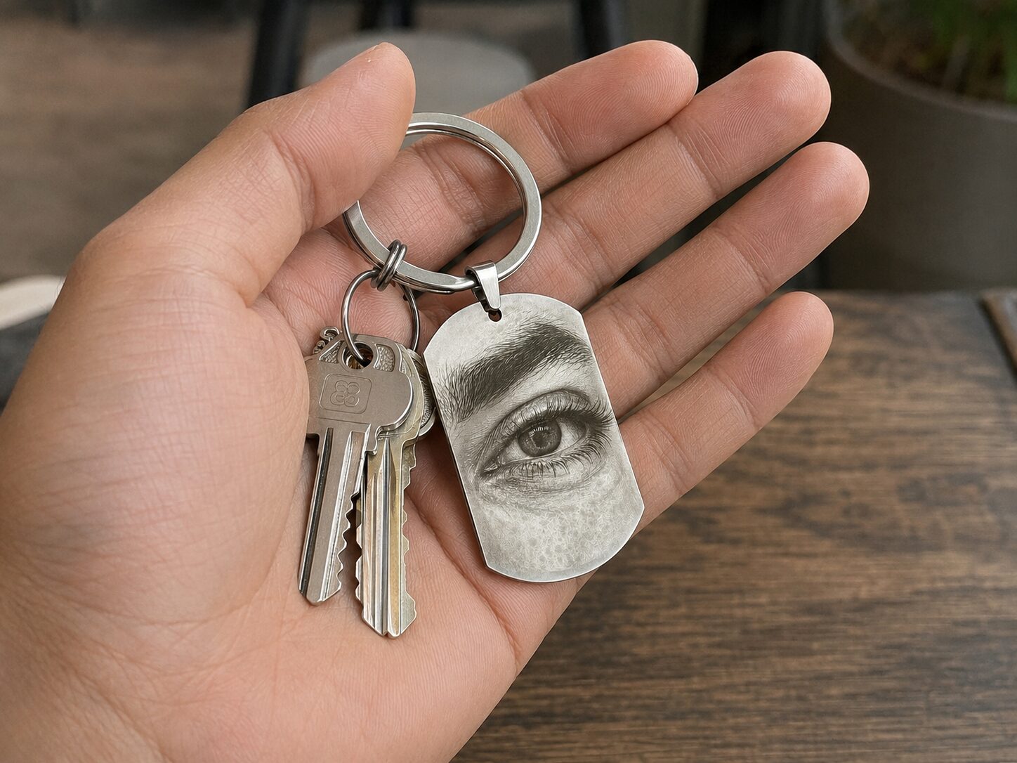 جاکلیدی حک چهره برای هدیه تولد پسر شهریوری